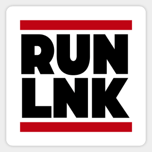 Run LNK // Funny Lincoln Nebraska Parody Magnet